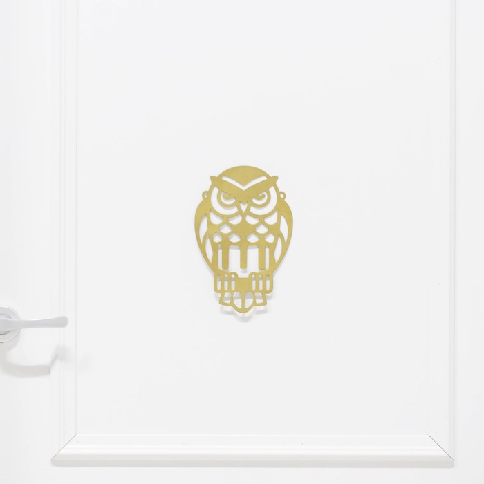 Панно-ключница с крючками "Сова"