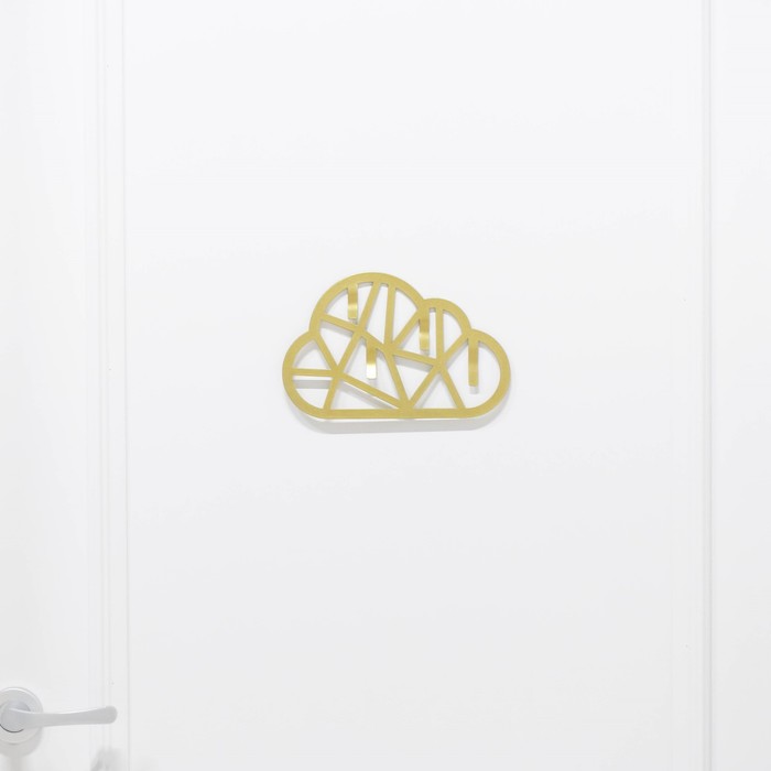 Панно-ключница с крючками "Облако"