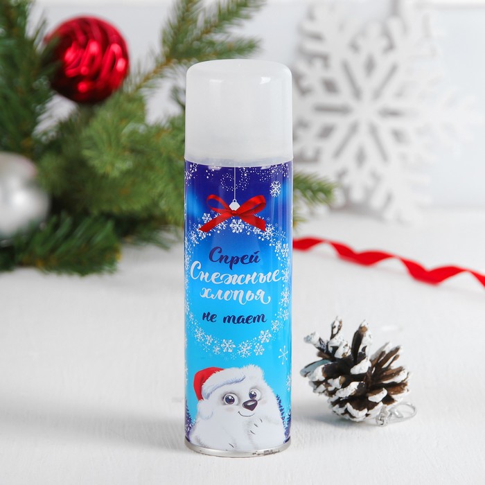 Спрей-снежные хлопья 275 мл, нетающие, цвет белый