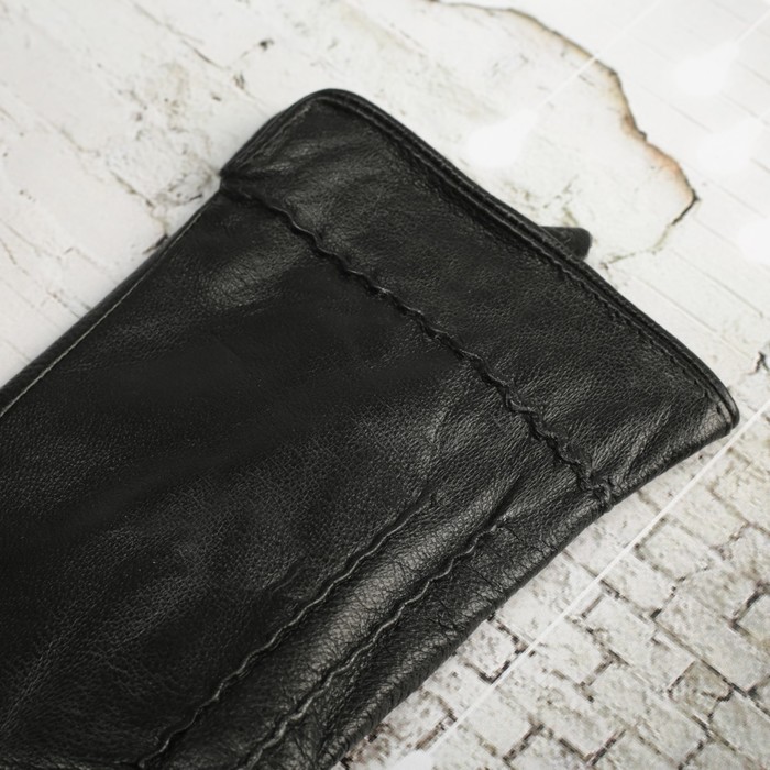 Перчатки мужские, р-р 10, подклад флис, цвет чёрный