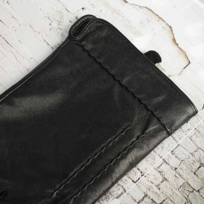 Перчатки мужские, р-р 11, подклад флис, цвет чёрный