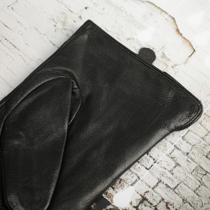 Перчатки мужские, р-р 11, подклад флис, цвет чёрный