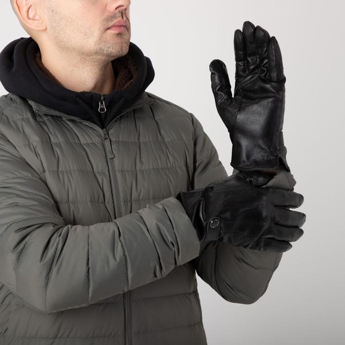 Перчатки мужские, р-р 11.5, цвет чёрный