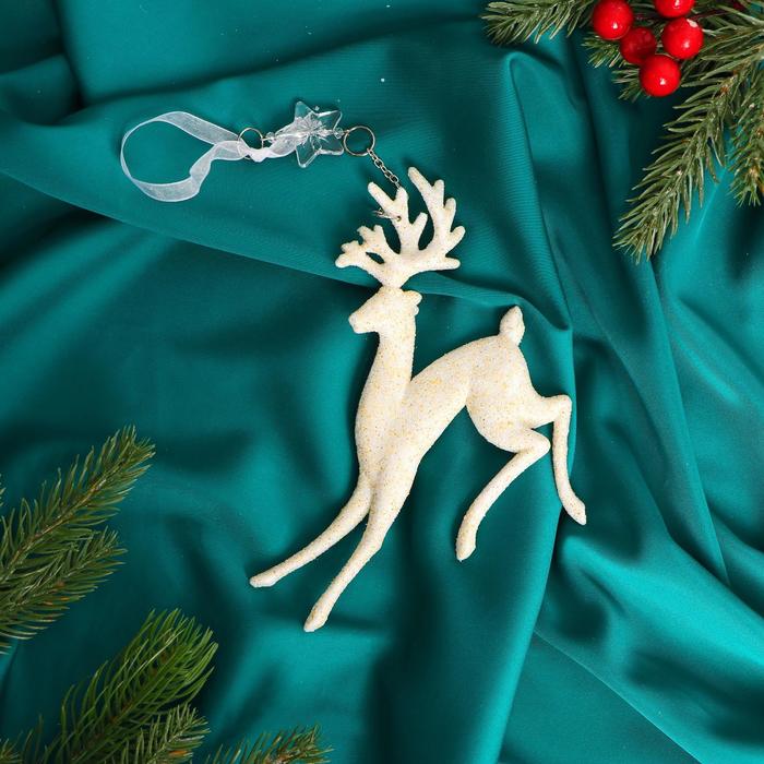 Украшение ёлочное "Игривый олень" 13*17 см