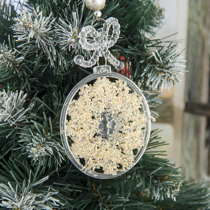 Украшение ёлочное "Ёлочный шар" (2 вида) 11*8 см