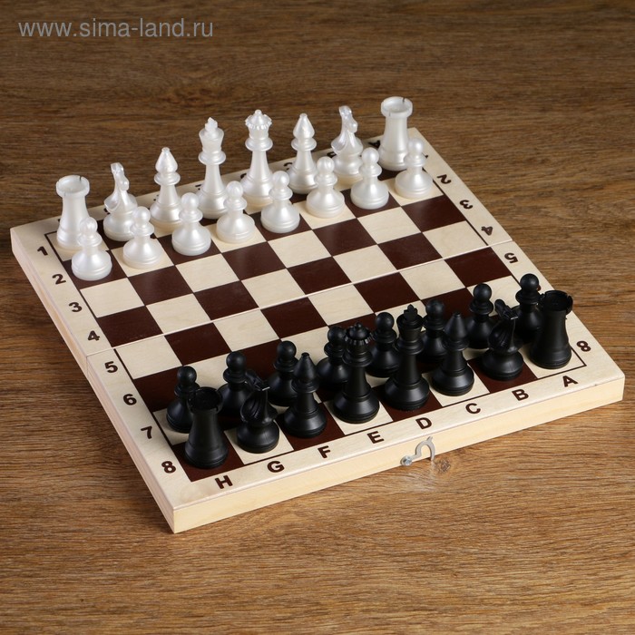 Шахматные фигуры обиходные, пластик, король h-7.2 см, пешка 4 см шахматные фигуры без доски парафинированные обиходные