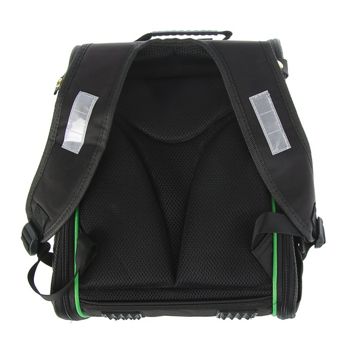 Ранец Стандарт раскладной Stavia 37*26*15 мал "Милитари", чёрный 7627