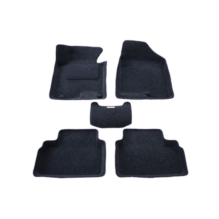 Коврик 3D в салон BORATEX для KIA CEED II темно-серый