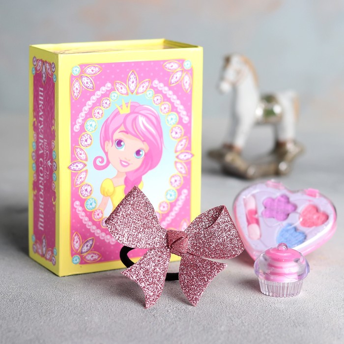 Набор косметики для девочки "Прекрасной принцессе" в шкатулке