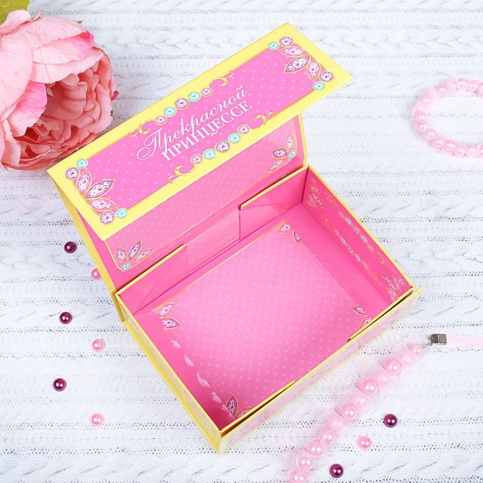 Набор косметики для девочки "Прекрасной принцессе" в шкатулке