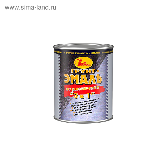 

Грунт-эмаль по ржавчине красная 1л