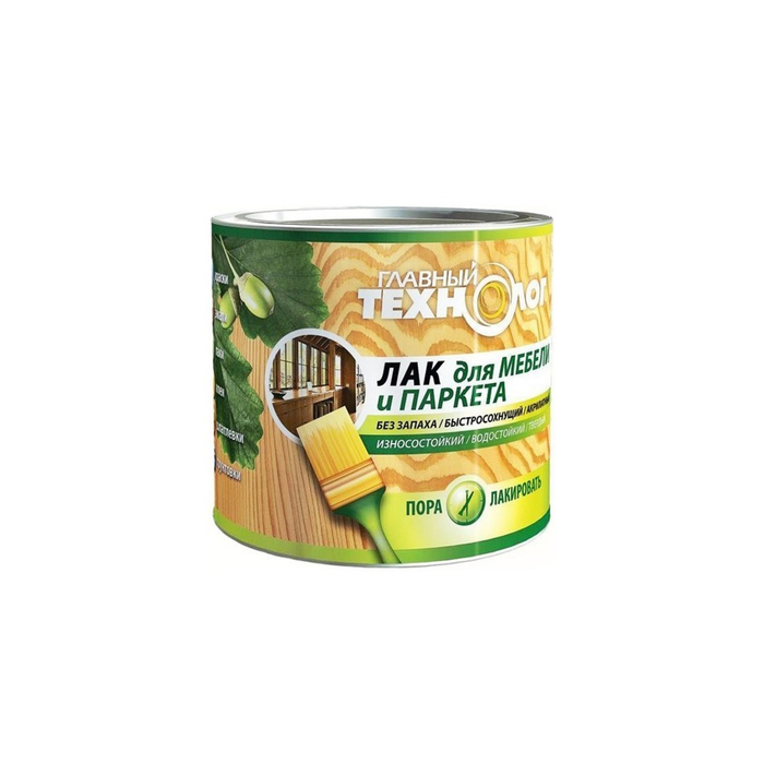 Лак для мебели и паркета "Главный технолог" полуматовый 2кг