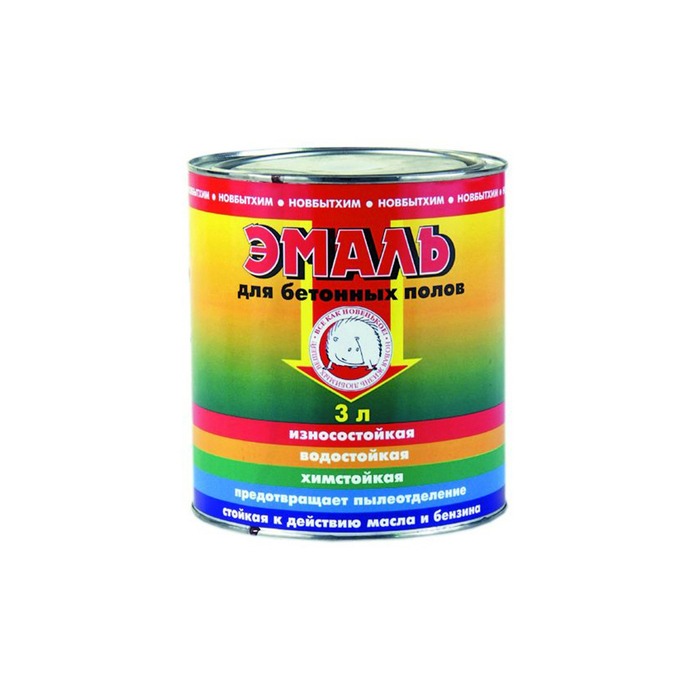 Эмаль для бетонных полов голубая 3л