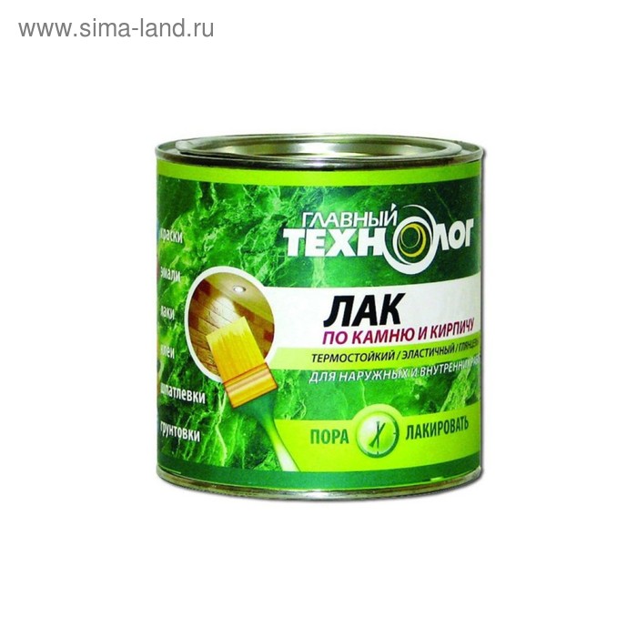 

Лак по камню и кирпичу "Главный технолог" матовый 3л