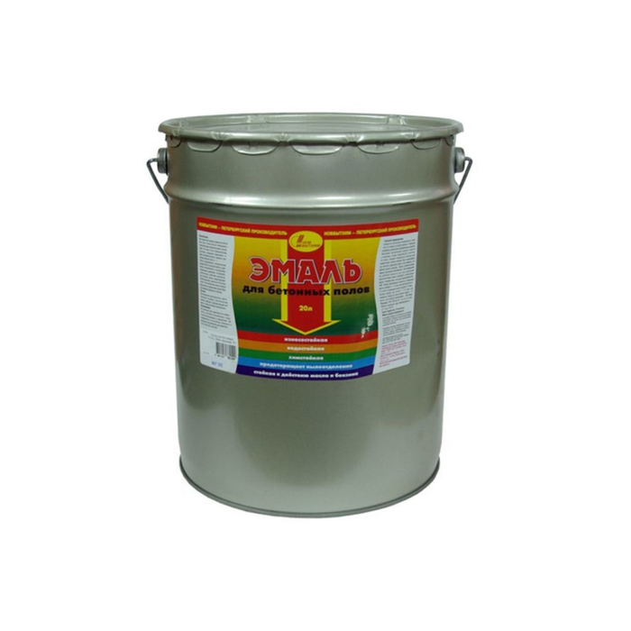 Эмаль для бетонных полов серая 20л