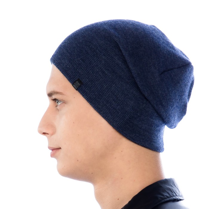 Шапка мужская демисезонная "МАКС" 818709 цвет джинс, р-р 56-58