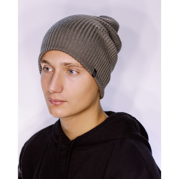 Шапка мужская демисезонная "НЕОН М" 816443 цвет кофе, р-р 56-58