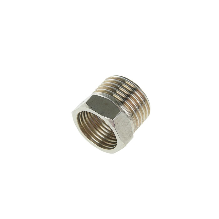 Футорка 3/8" х 1/2", внутренняя/наружная резьба, нержавеющая сталь