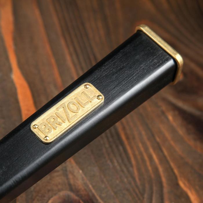 Сковорода чугунная квадратная гриль ТМ "BRIZOLL" 280х280х50 мм с ручкой "Optima-Black"