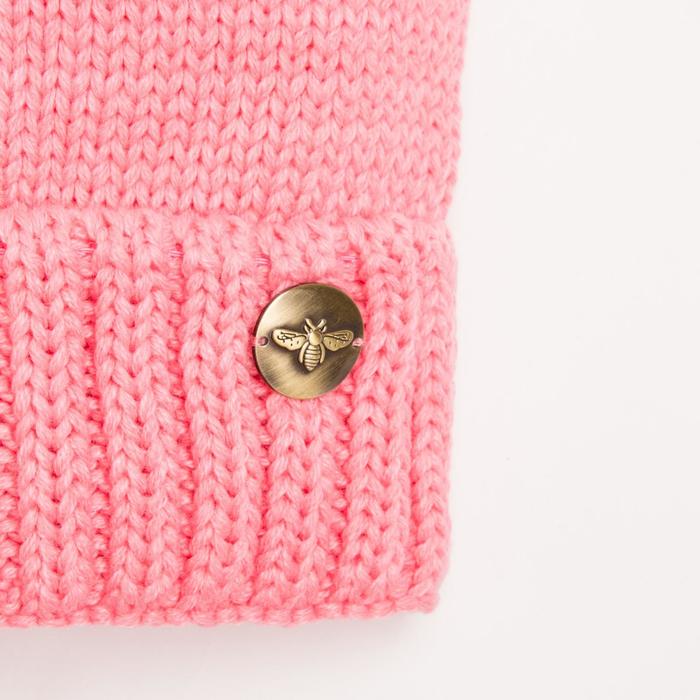 Шапка женская демисезонная "ЭММА 2" 826260 цвет светло-розовый, р-р 56-58