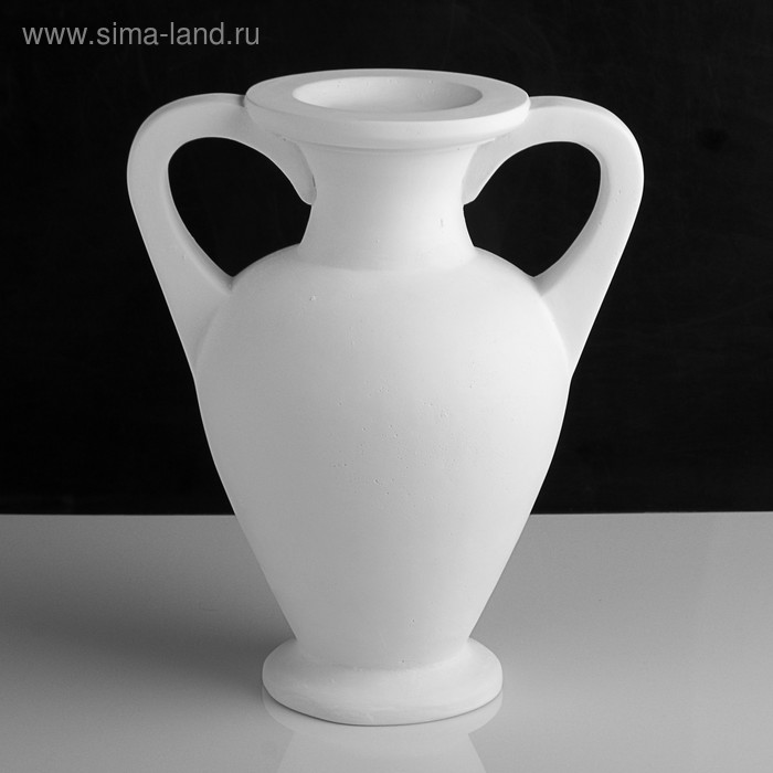 цена Гипсовая фигура ваза: амфора, 34 х 28,5 х 21 см