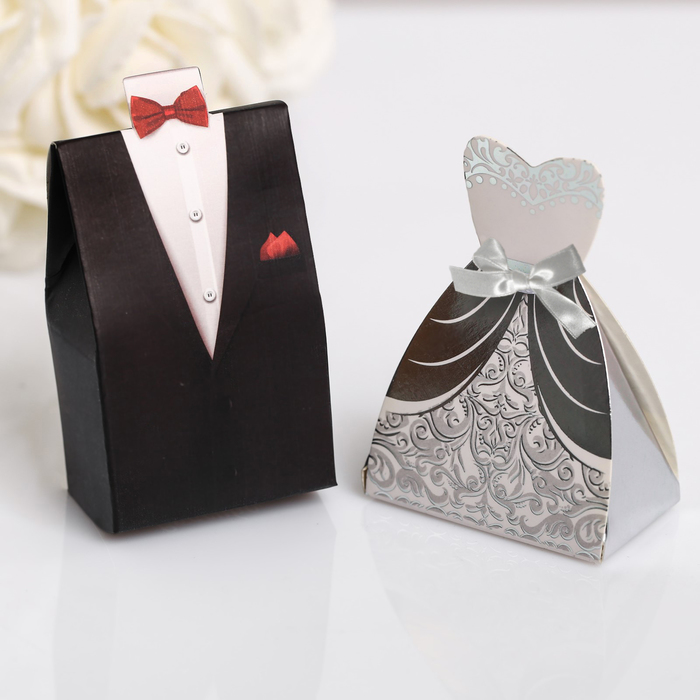 Набор "Подарки гостям на свадьбу" с пожеланиями пирамидка