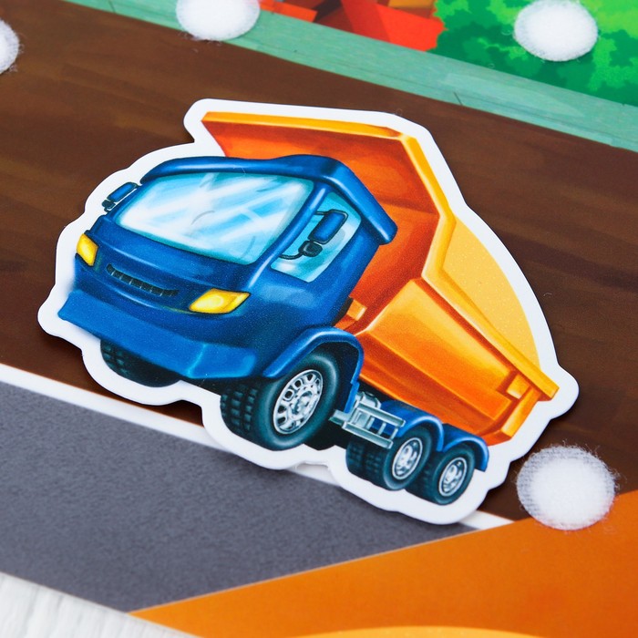 Игра-конструктор на липучках "На стройке" МИНИ, 10 деталей