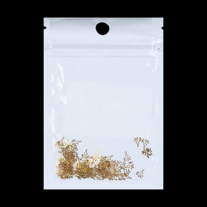 Декоративный элемент для ногтей «Олень», 0,6x0,5см, 100шт, цвет золотой