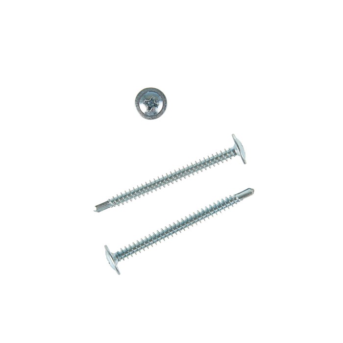 Саморез с прессшайбой, 4.2х51 мм, сверло, цинк, 4000 шт.