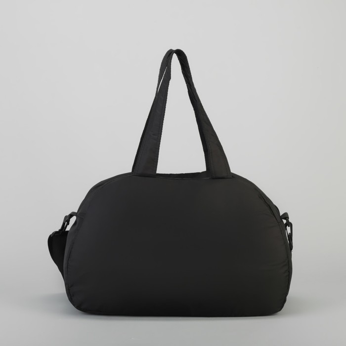 Сумка спортивная "Ёжик", отдел на молнии, наружный карман, регулируемый ремень, цвет чёрный