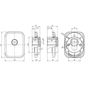 

Броненакладка на ц/м Armadillo ET/ATC-Protector 1-25SQ CP-8, 25 мм, квадратная, цвет хром