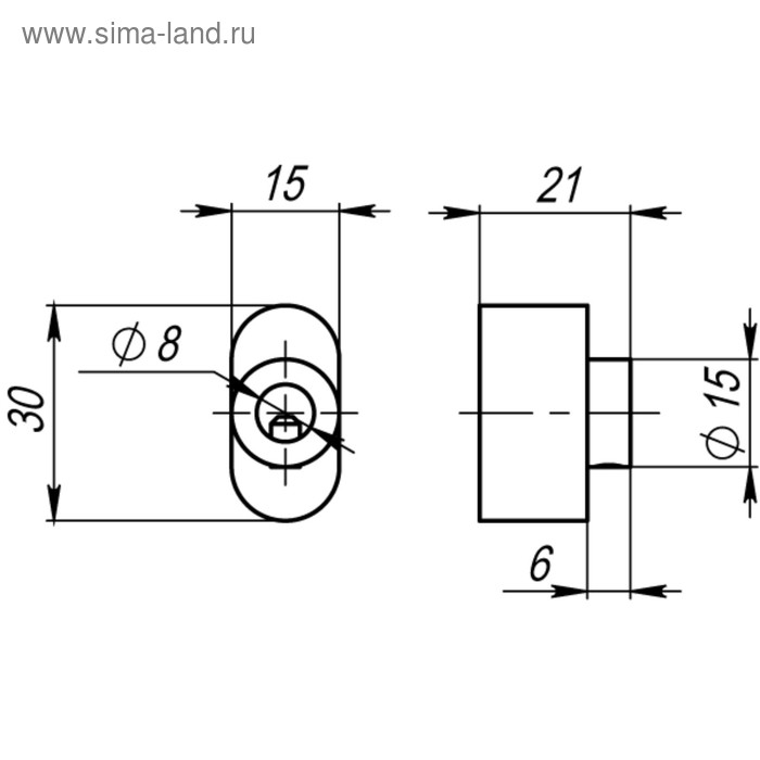 фото Вертушка на цилиндр armadillo cb-s-sn-3, цвет матовый хром