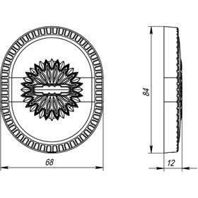

Накладка на сувальдный замок Armadillo PS-DEC CL ATC Protector 1 AS-9, цвет антик серебро