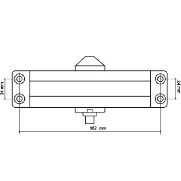 Доводчик дверной Armadillo LY3, морозостойкий, до 65 кг, цвет золото