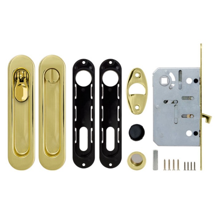 Набор для раздвижных дверей Armadillo SH011-BK GP-2, цвет золото