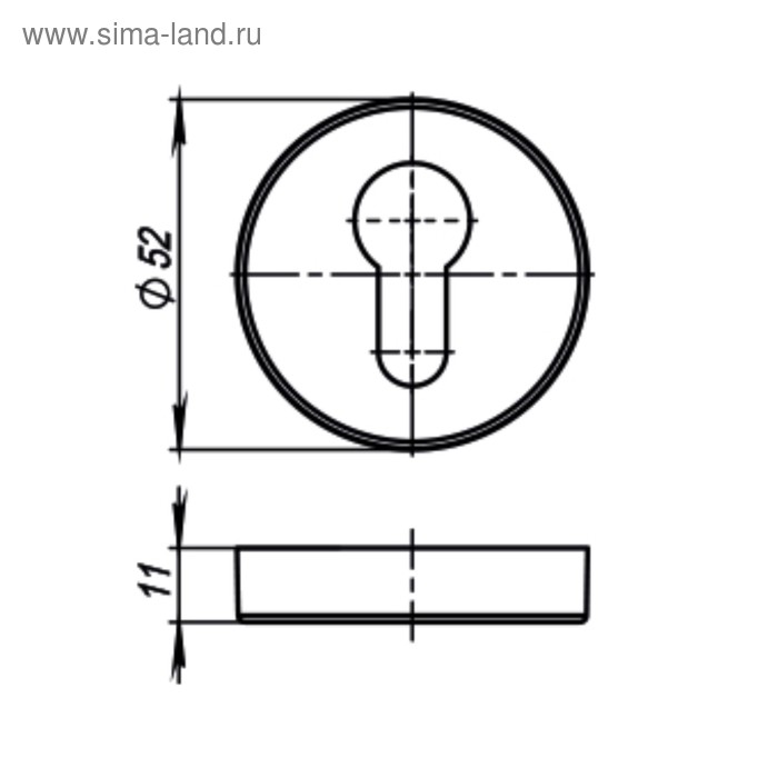 

Накладка Armadillo CYLINDER ET URB CP-8, цвет хром, 2 шт.