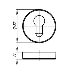 

Накладка Armadillo CYLINDER ET URB GOLD-24, цвет золото, 2 шт.