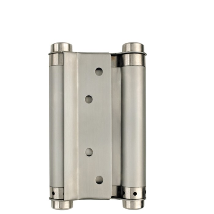 Петля пружинная Armadillo DAS SS 201-4" (100х70х1.5) SN, двусторонняя, цвет матовый хром