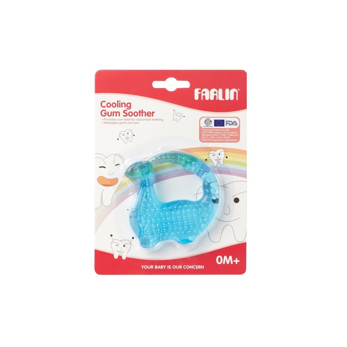 Охлаждающий прорезыватель для зубов, голубой