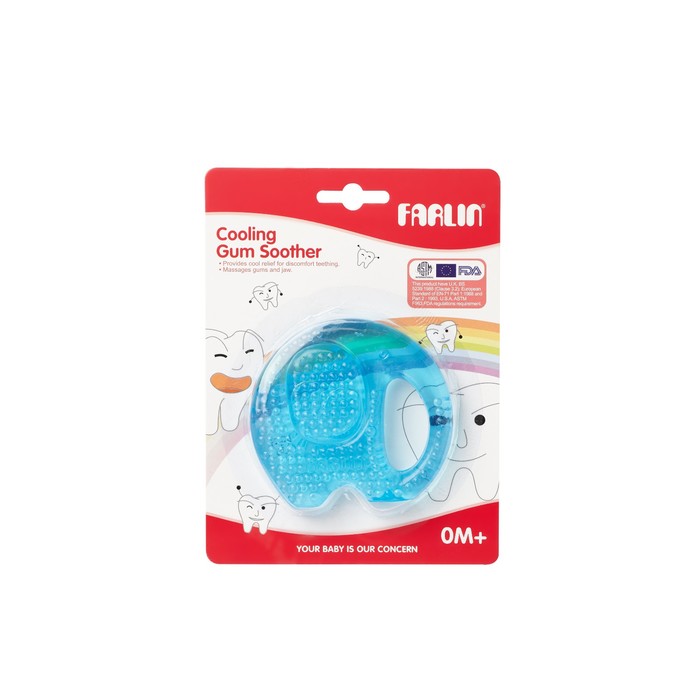 Охлаждающий прорезыватель для зубов, голубой