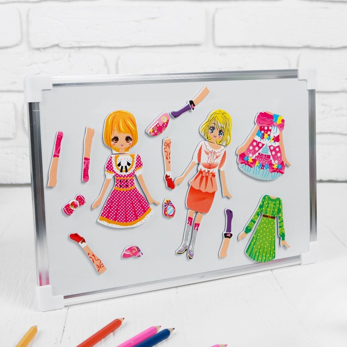 Набор развивающих магнитов "Переодень девочку "Принцесса"