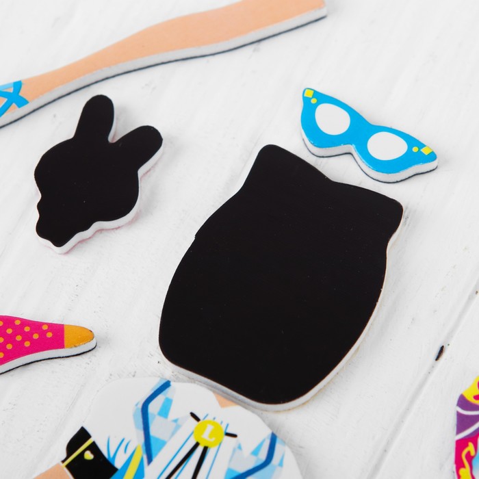 Набор развивающих магнитов "Переодень девочку "Подружка"