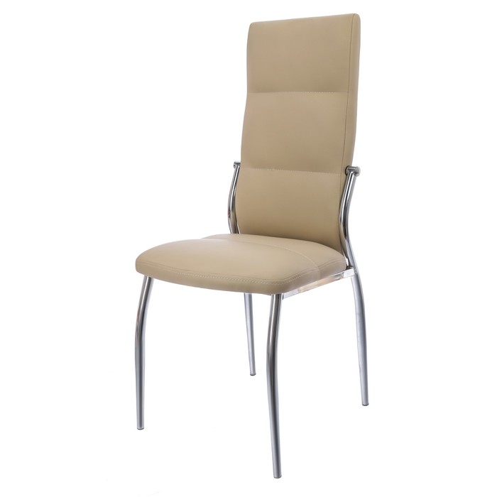 Стул "Мартини" цвет обивки кремовый, каркас хром