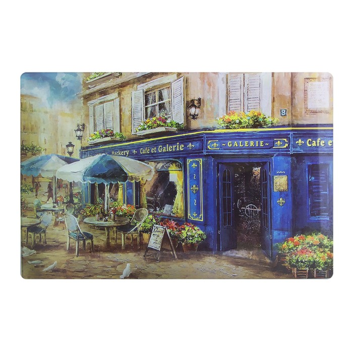 Стеклянная доска 20 х 30 см "Завтрак в Париже"