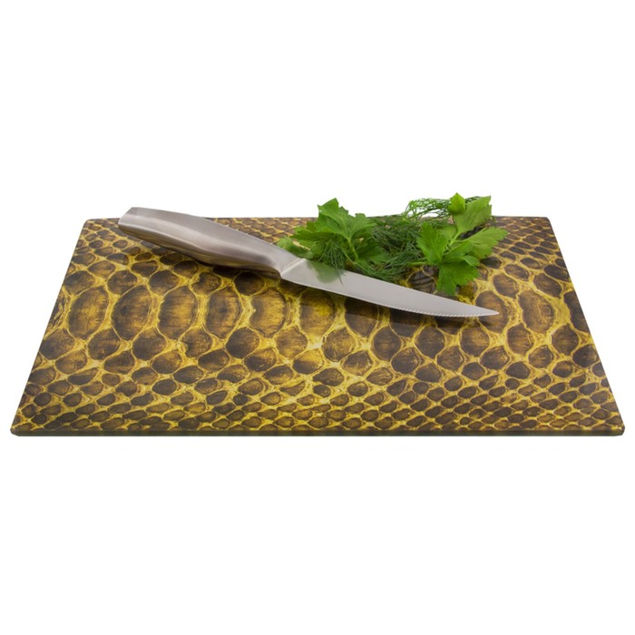 Стеклянная доска 20 х 30 см "Змеиная кожа"