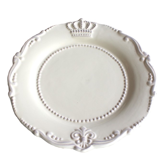 Тарелка десертная "Корона и Лилия", 20 см