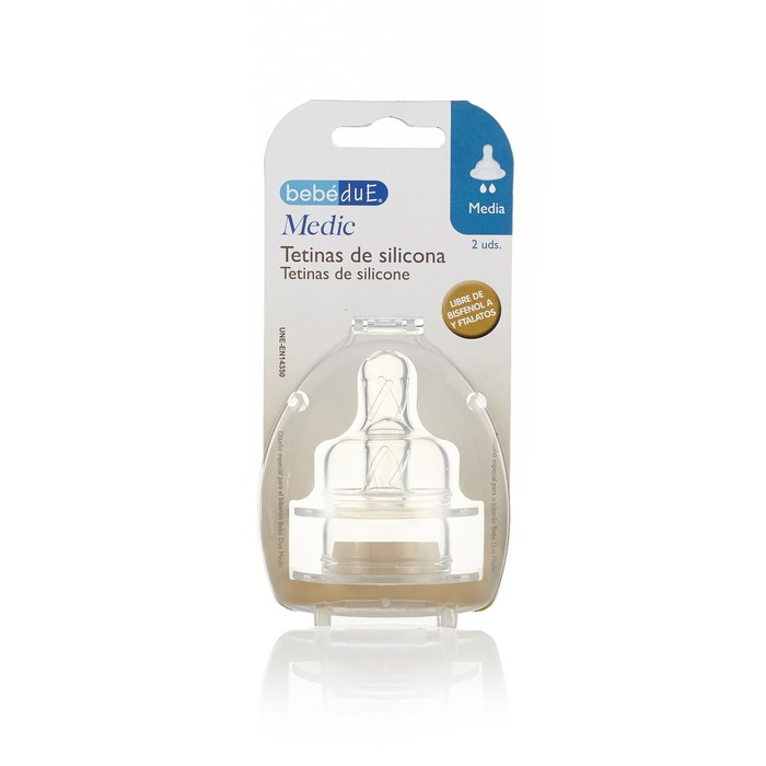 Соски Bebe Due Medic "Средний поток" 3-6 мес. 2 шт.
