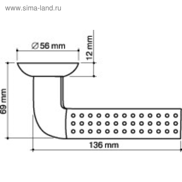 фото Ручка раздельная armadillo libra ld27-1sn/cp-3, цвет матовый хром/хром