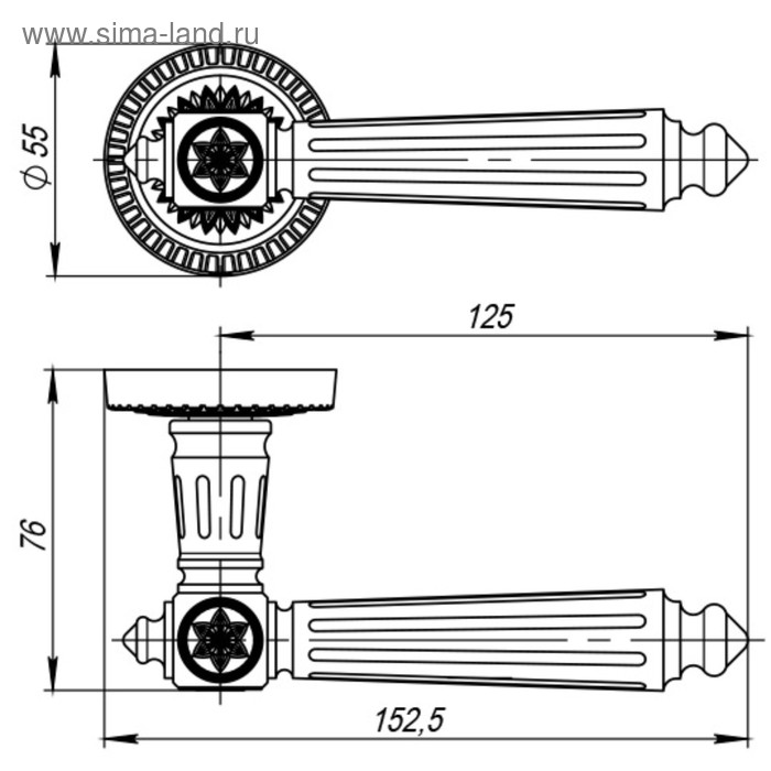

Ручка раздельная Armadillo Matador CL4-BB-17, цвет коричневая бронза