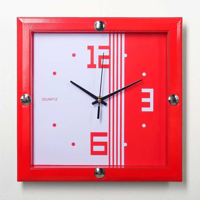 Часы настенные квадрат, циферблат с узорами, микс 30*30